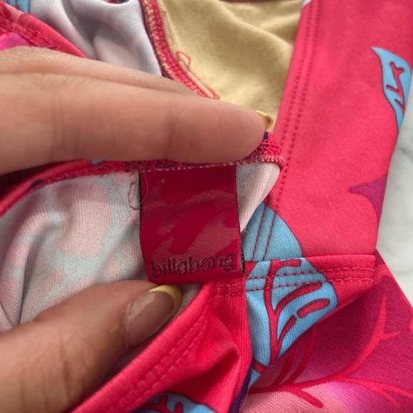 Billabong Pink Floral halter dress. Has a few tiny flaws shown in pictures. - Picture 5 of 6